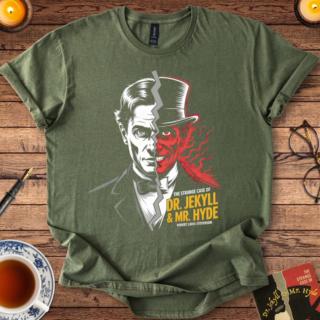 Dr Jeckyll and Mr Hyde T-shirt Military Green
