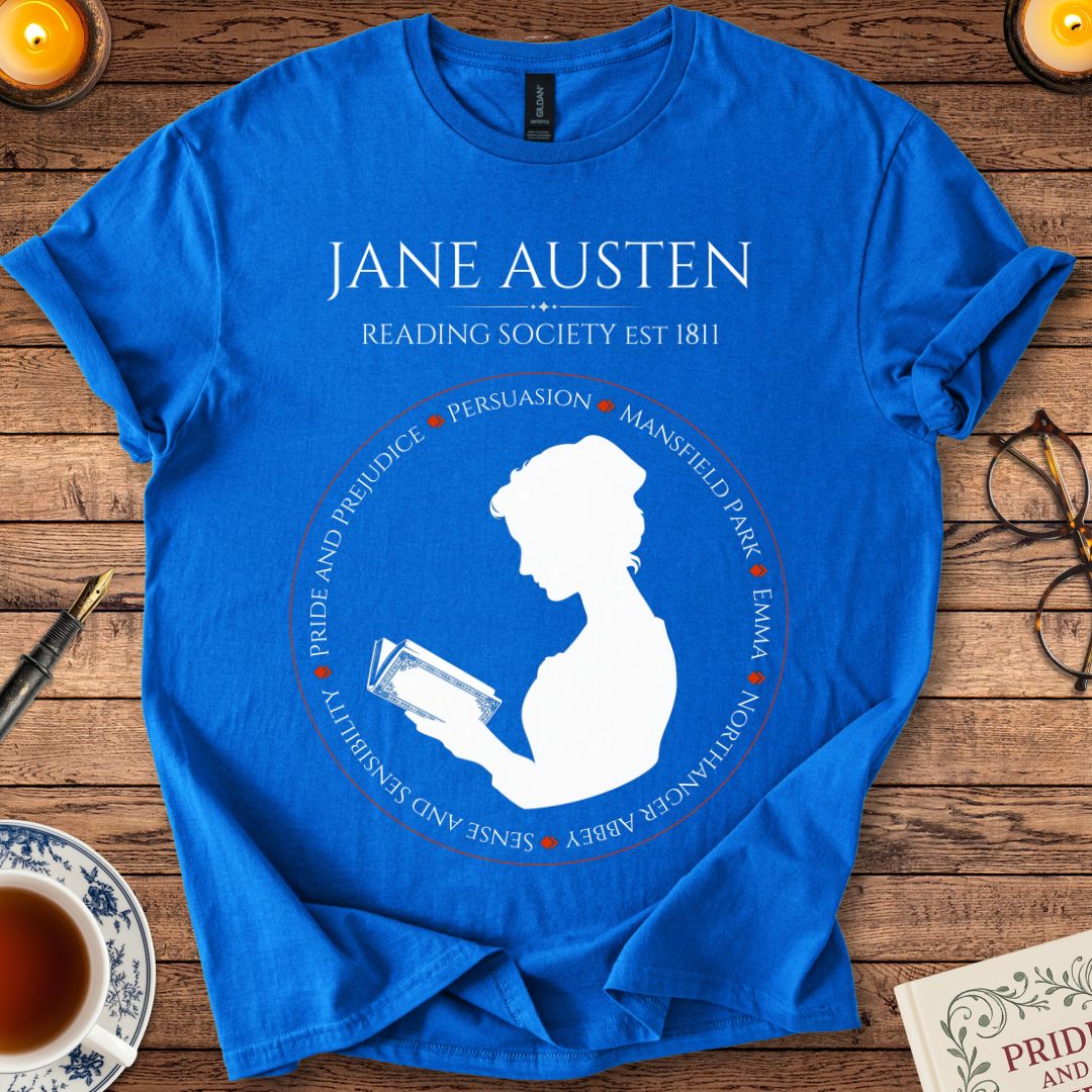 Jane Austen Reading Society (Novels) T-Shirt Royal