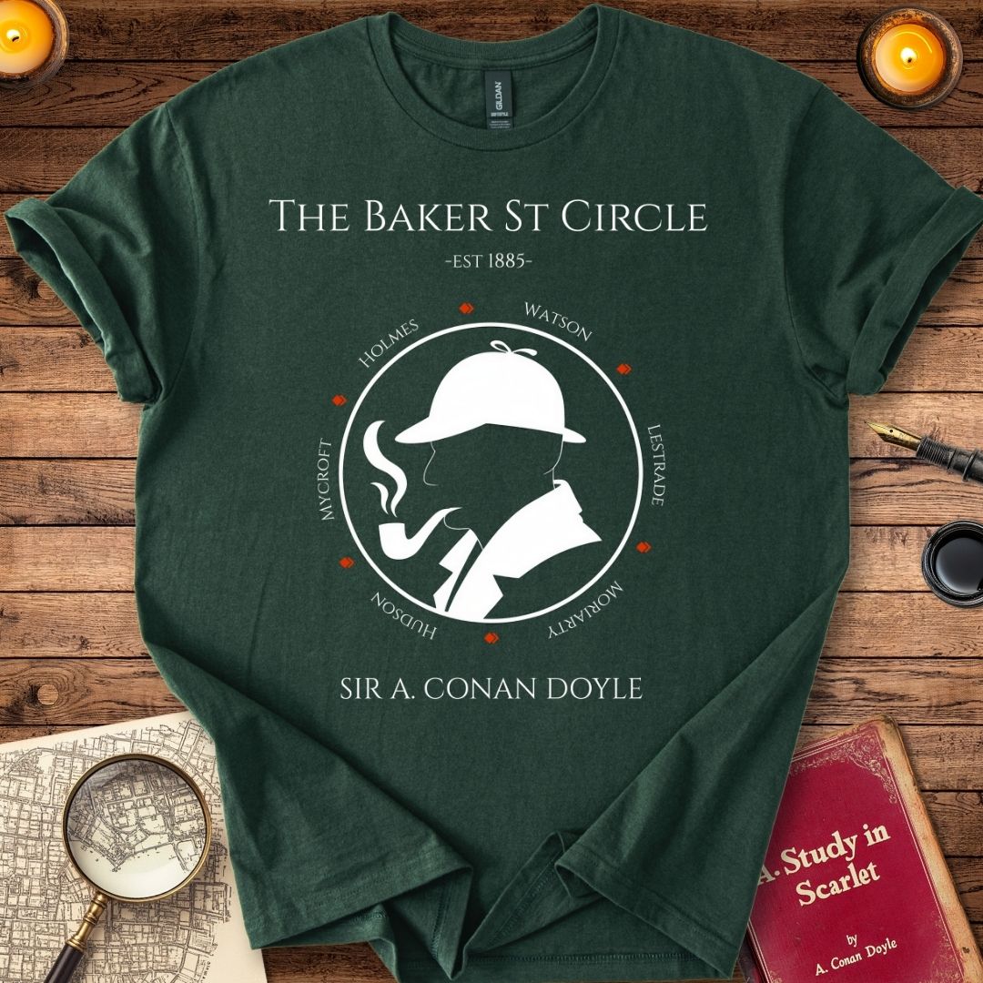 The Baker Street Circle Sherlock T-Shirt Forest Green