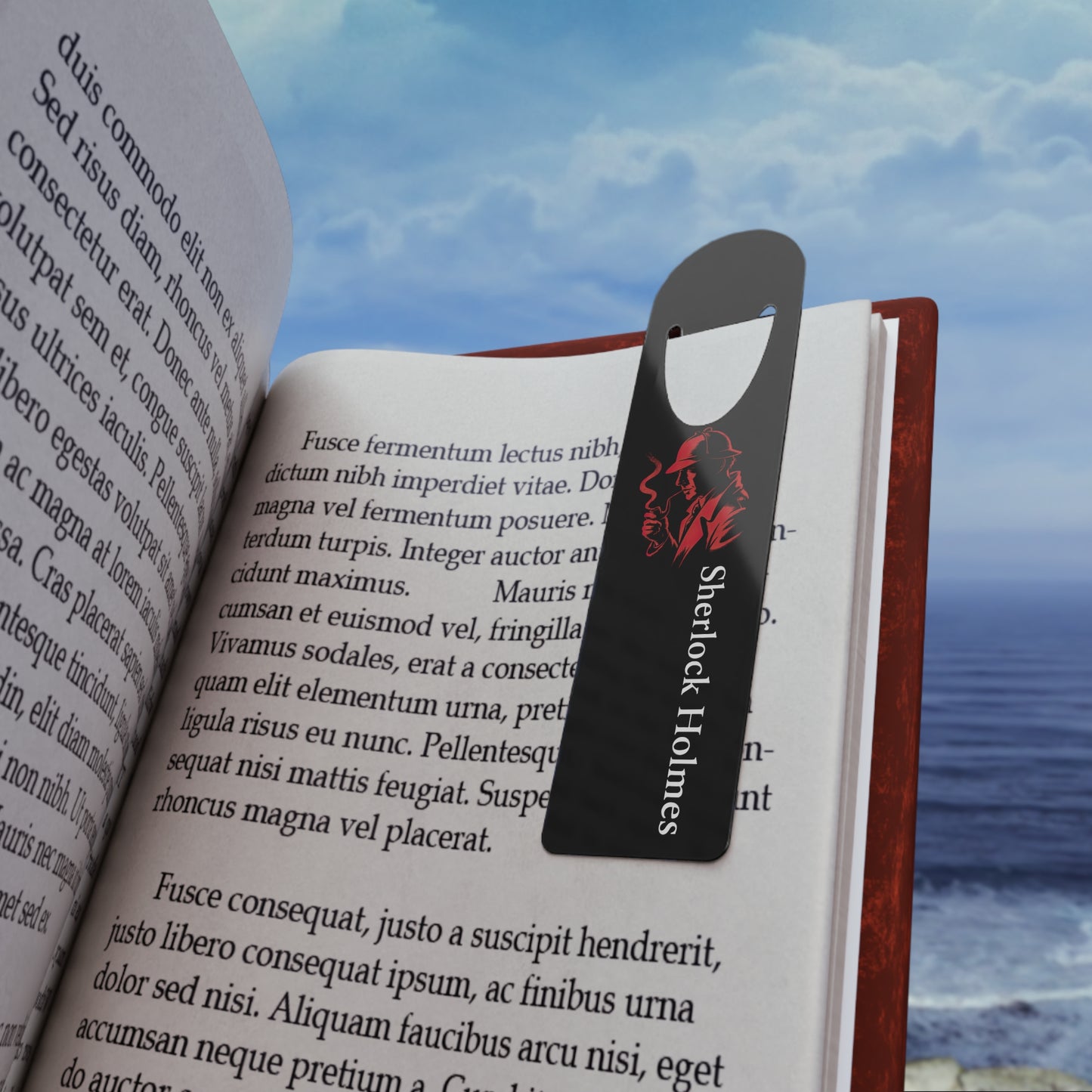 Sherlock Holmes Aluminium Bookmark
