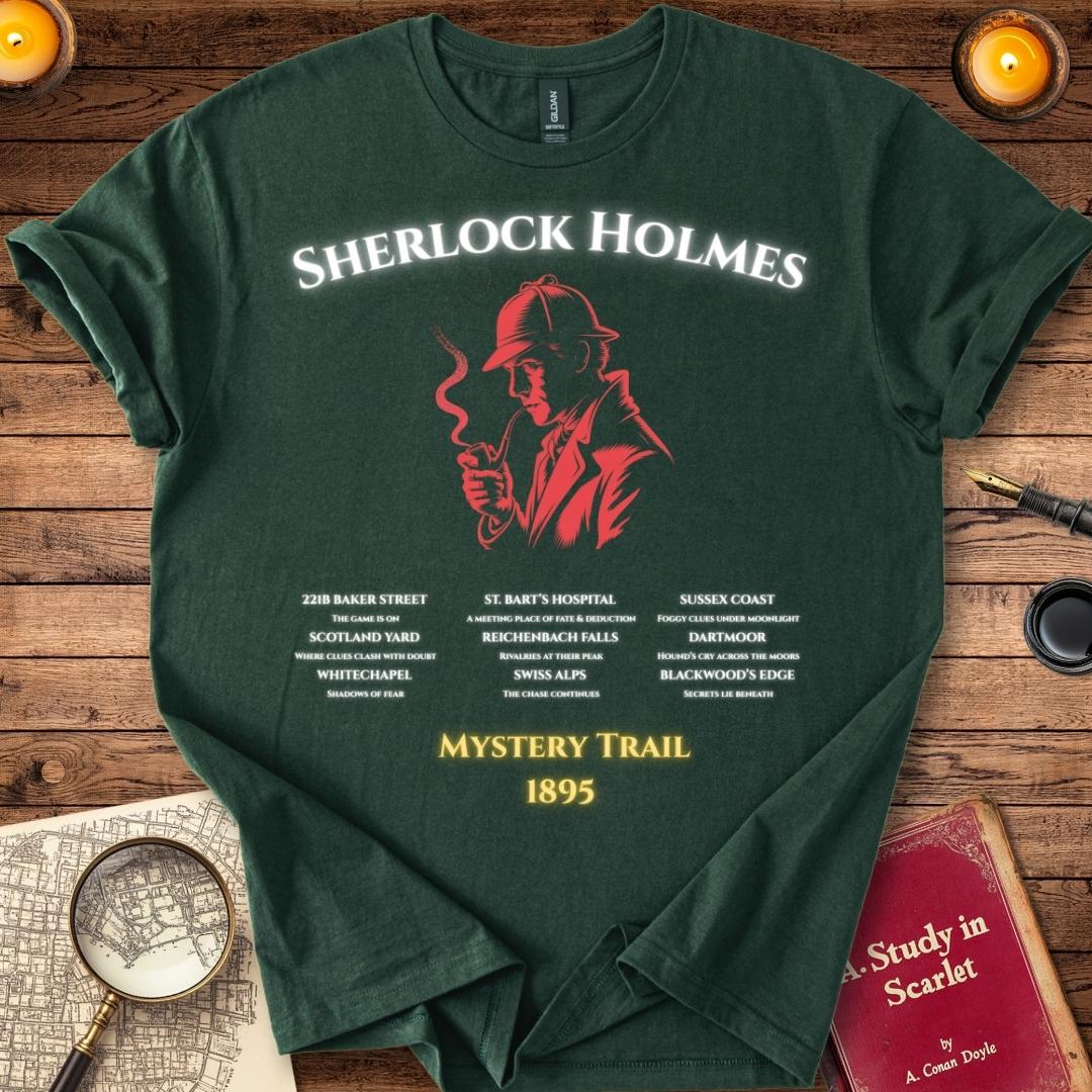Sherlock Holmes Mystery Trail 1895 T-Shirt Forest Green