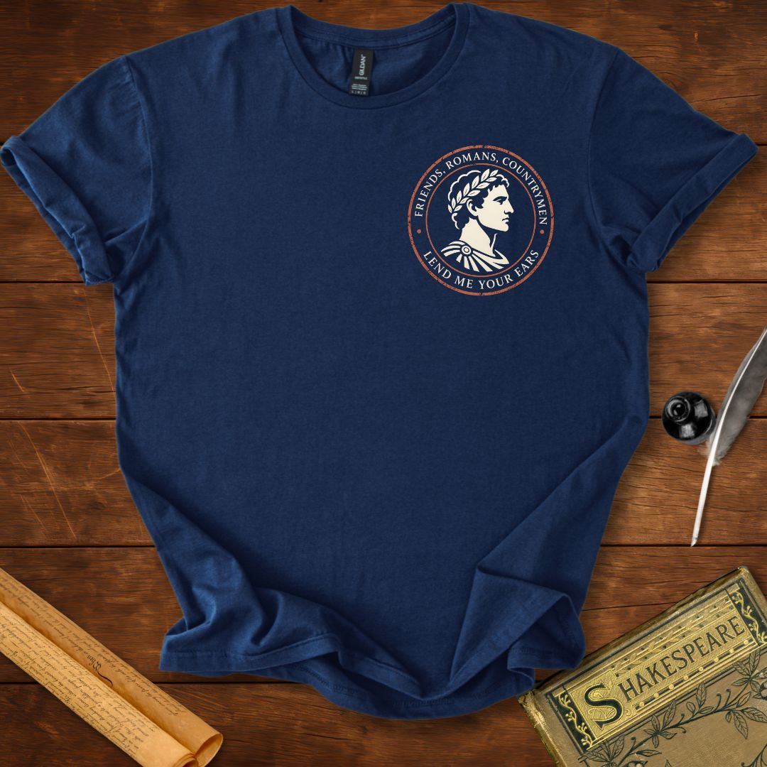 Friends, Romans, Countrymen – Shakespeare Insignia T-Shirt