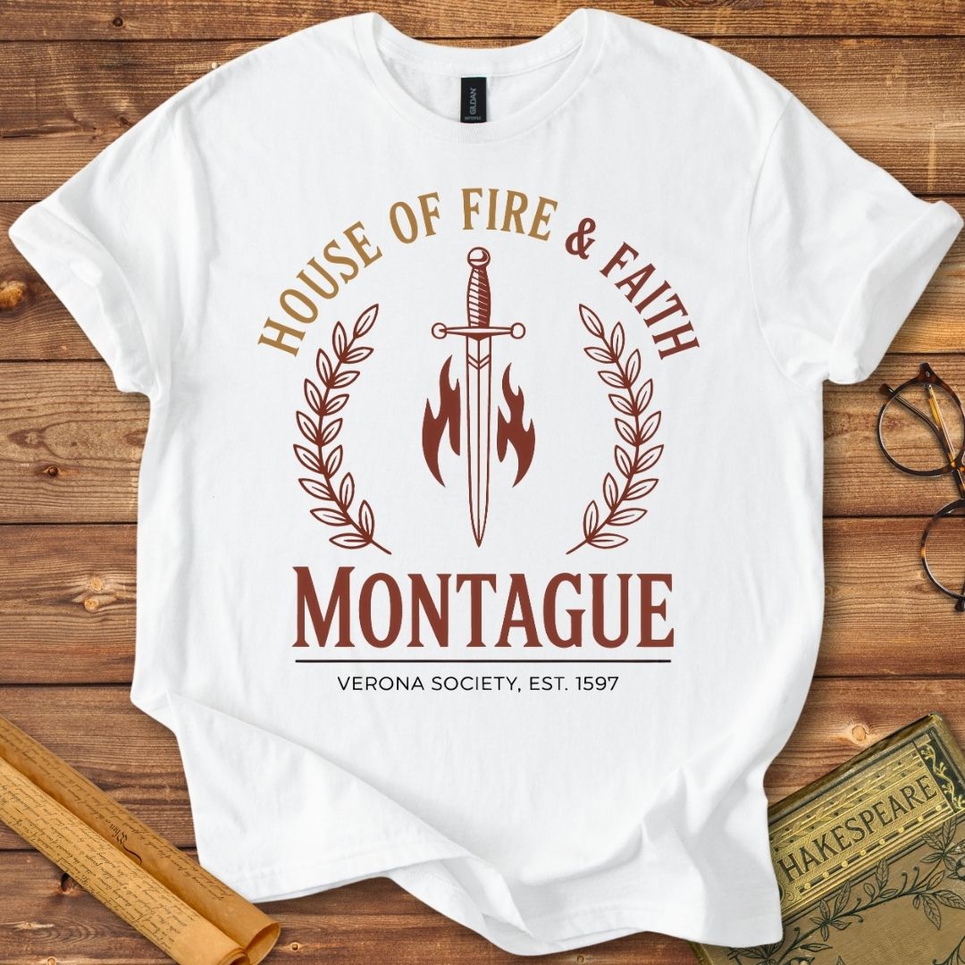 Montague House of Fire & Faith Shakespeare T-Shirt