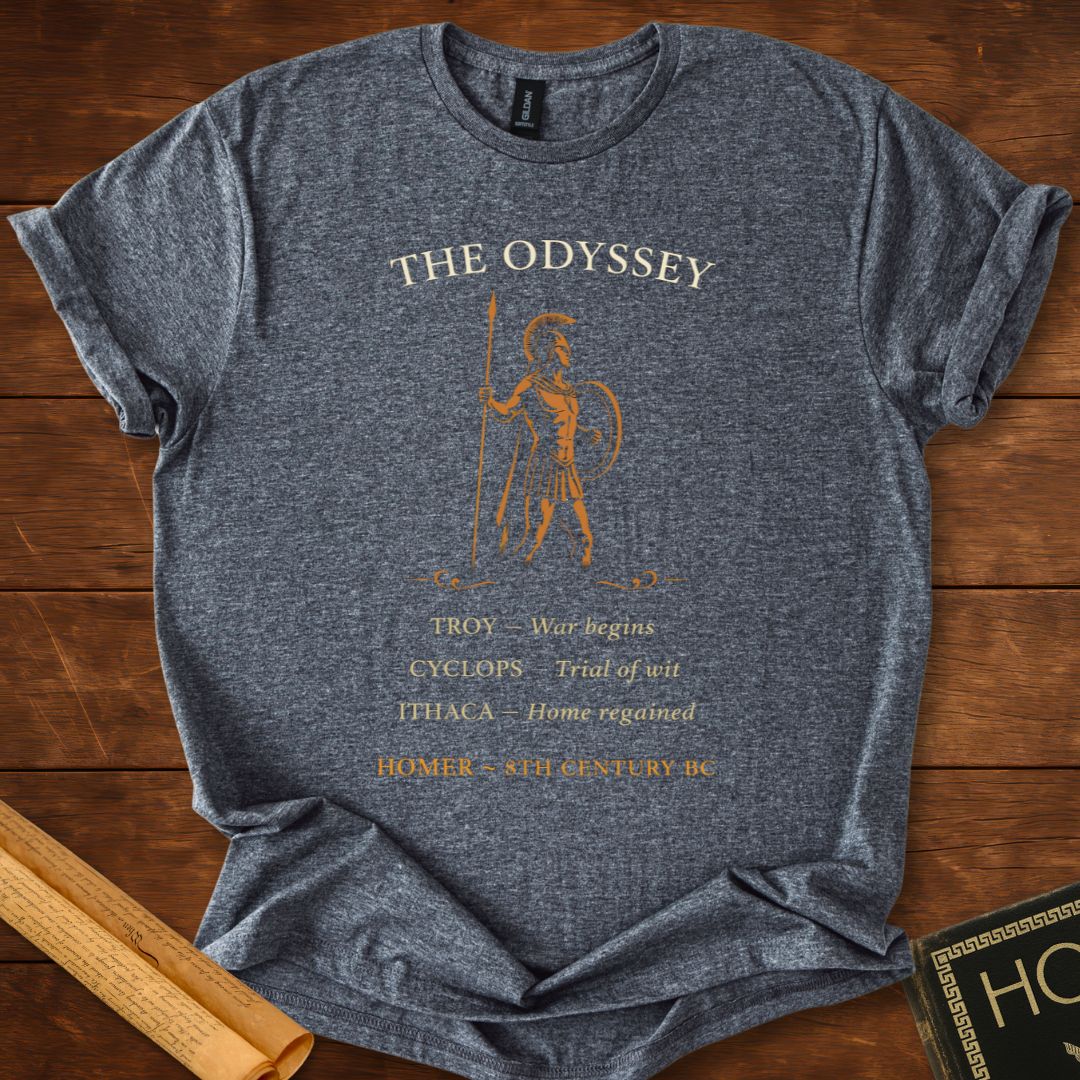 The Odyssey by Homer – Greek Classical Journey T-Shirt