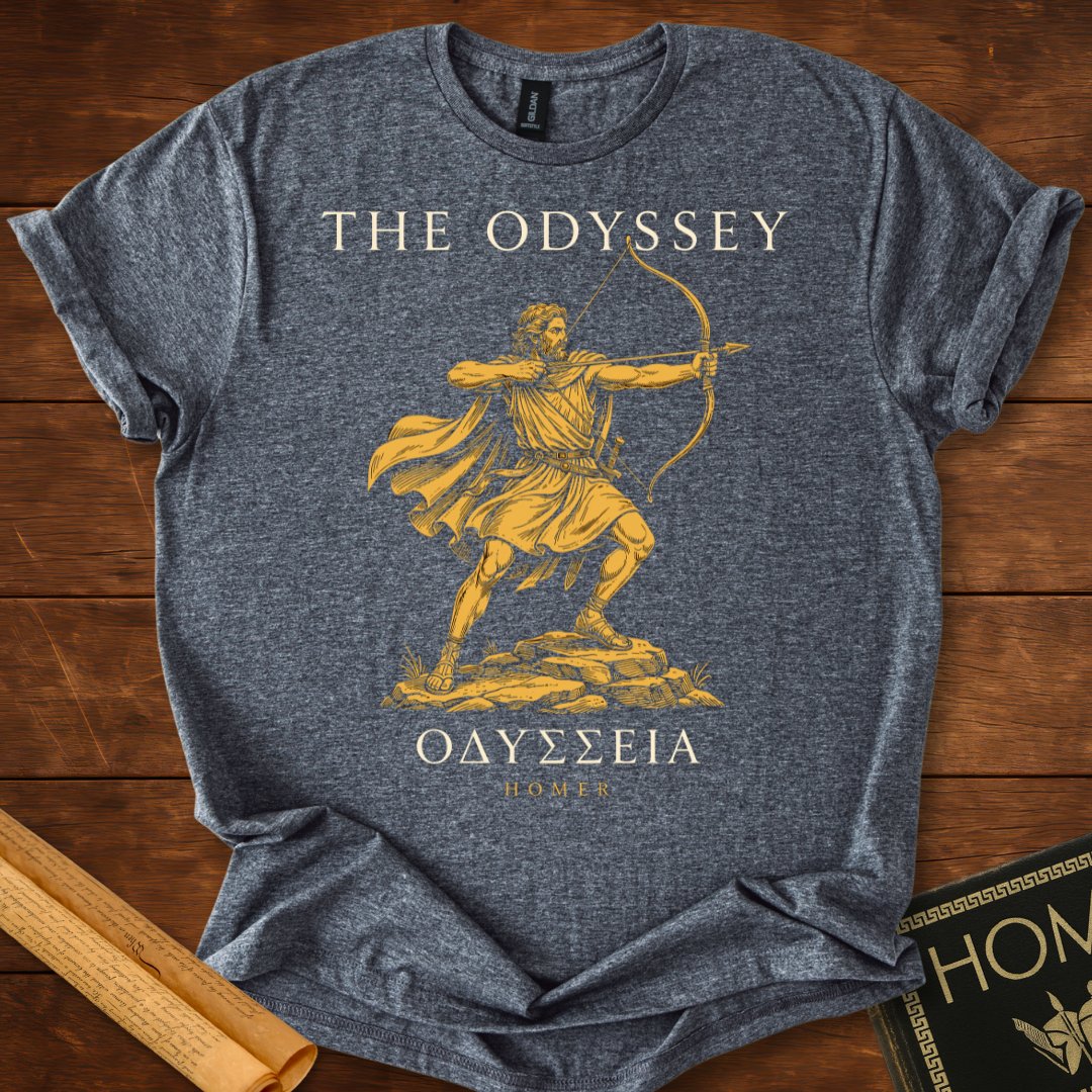 The Odyssey : Odysseus Drawing the Bow | Greek Classic Homer T-Shirt
