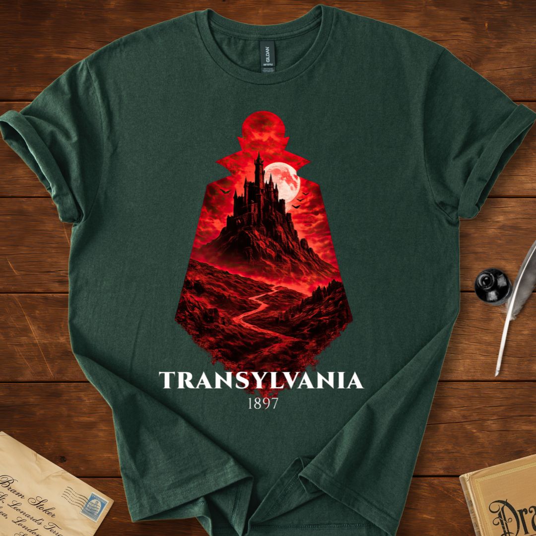 Dracula Transylvania 1897 Silhouette T-Shirt
