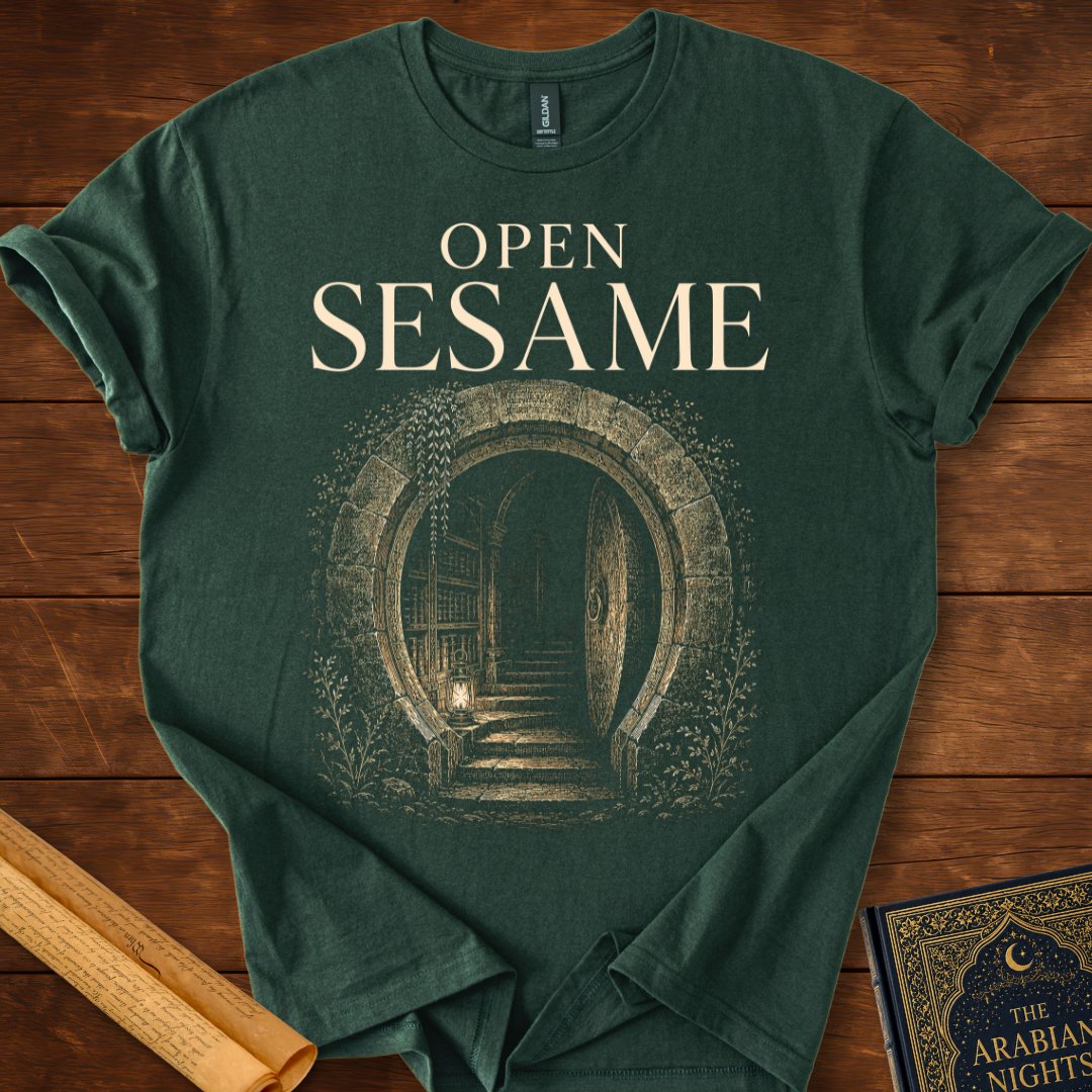 Open Sesame | Arabian Nights T-Shirt Forest Green