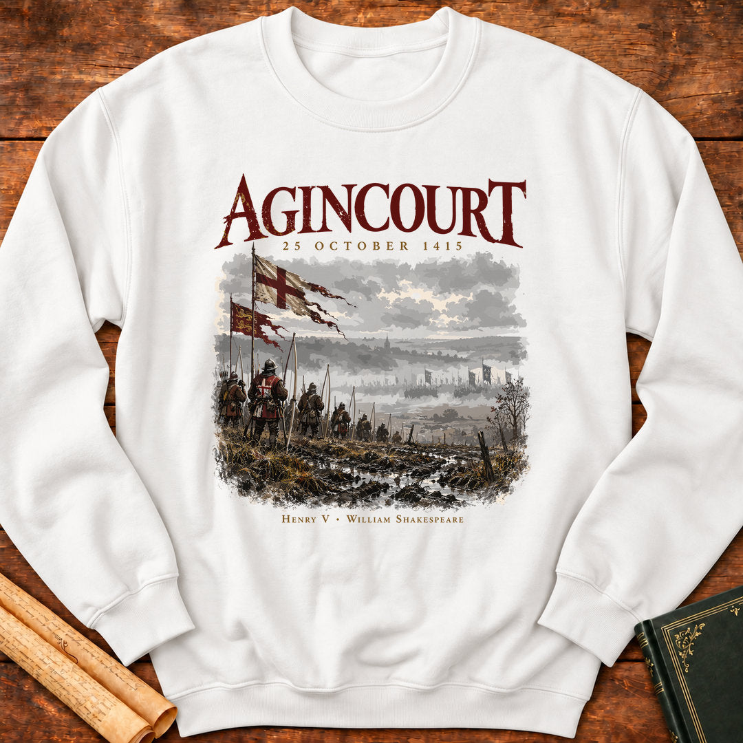 Battle of Agincourt 1415 – Henry V Medieval Archers Sweatshirt - White