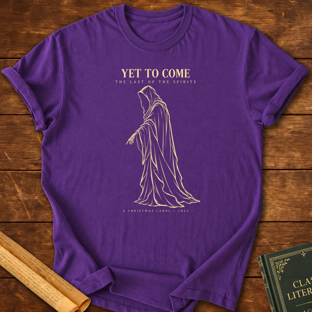 Ghost of Christmas Yet to Come – Charles Dickens Christmas Carol T-Shirt - Purple