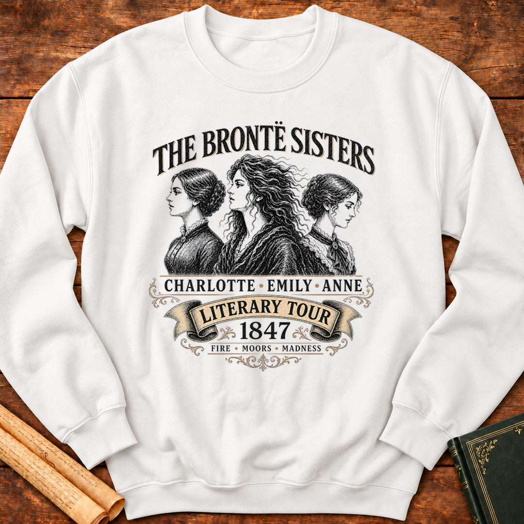 The Brontë Sisters “Literary Tour 1847” Sweatshirt - White