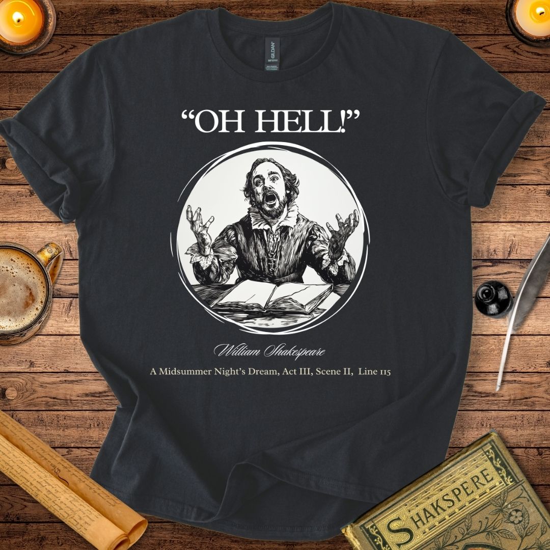 Oh hell! Shakespeare T-Shirt Black