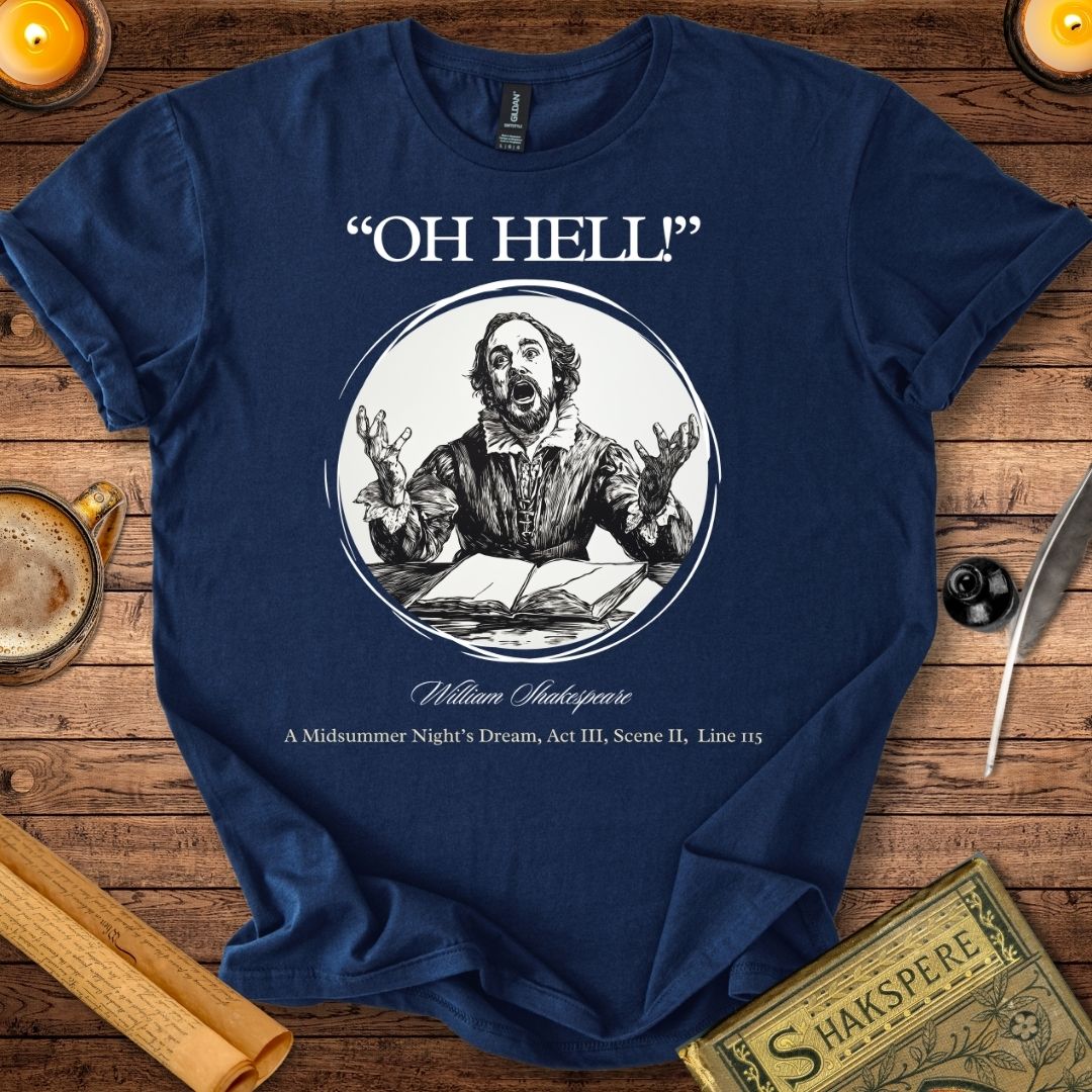 Oh hell! Shakespeare T-Shirt Navy