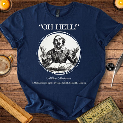 Oh hell! Shakespeare T-Shirt Navy
