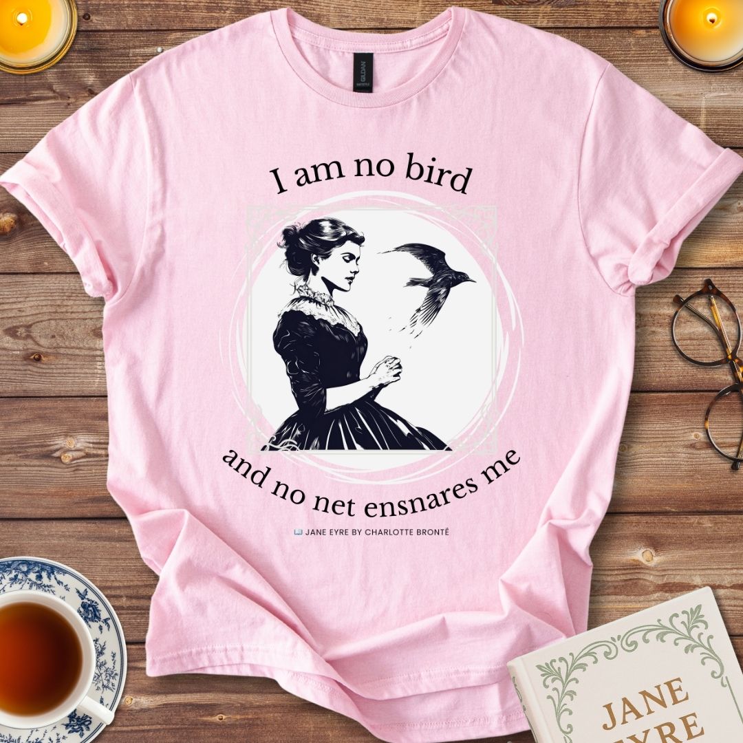 I am no bird T-shirt Light Pink