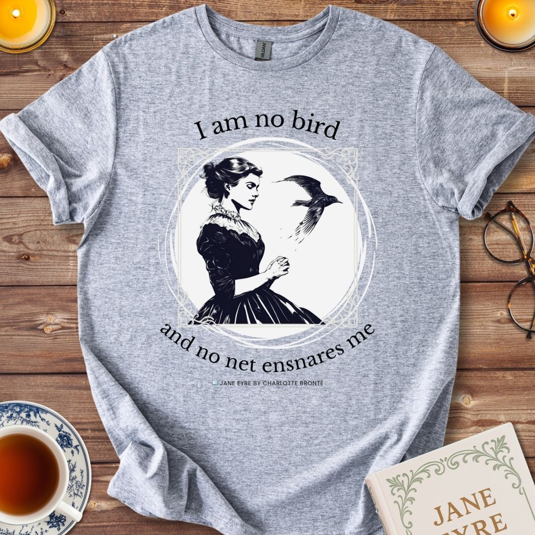 I am no bird T-shirt Sport Grey