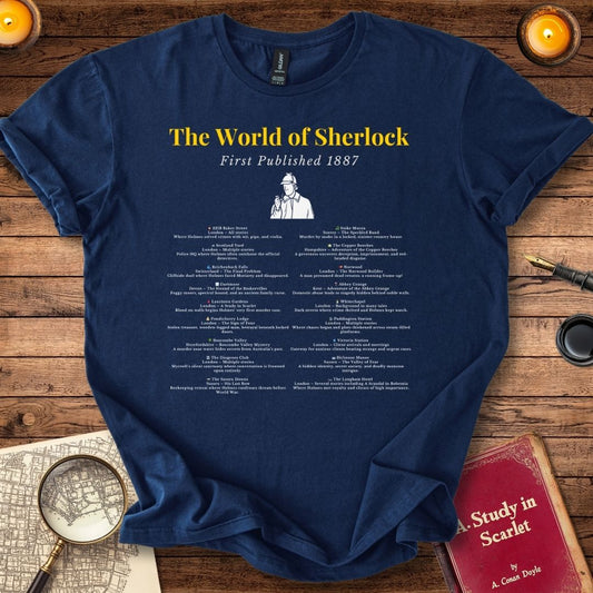 The World of Sherlock T-Shirt Navy
