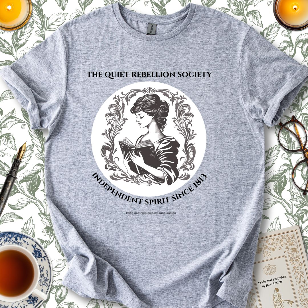 The Quiet Rebellion Society Jane Austen T-shirt