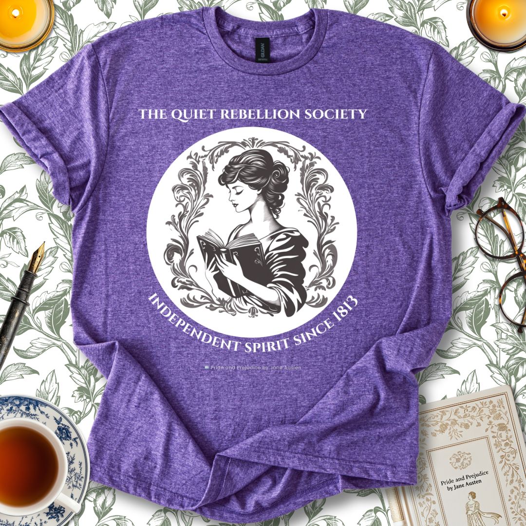 The Quiet Rebellion Society Jane Austen T-shirt