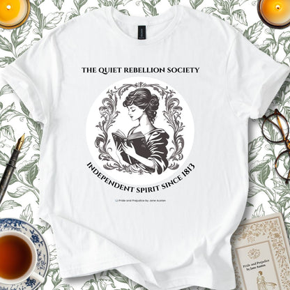 The Quiet Rebellion Society Jane Austen T-shirt