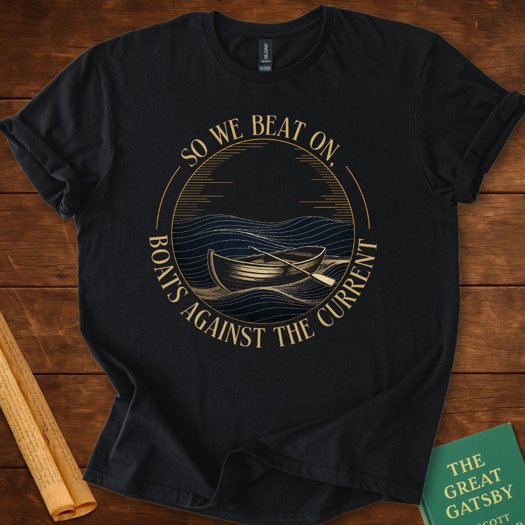So We Beat On, Boats Against the Current T-Shirt Black