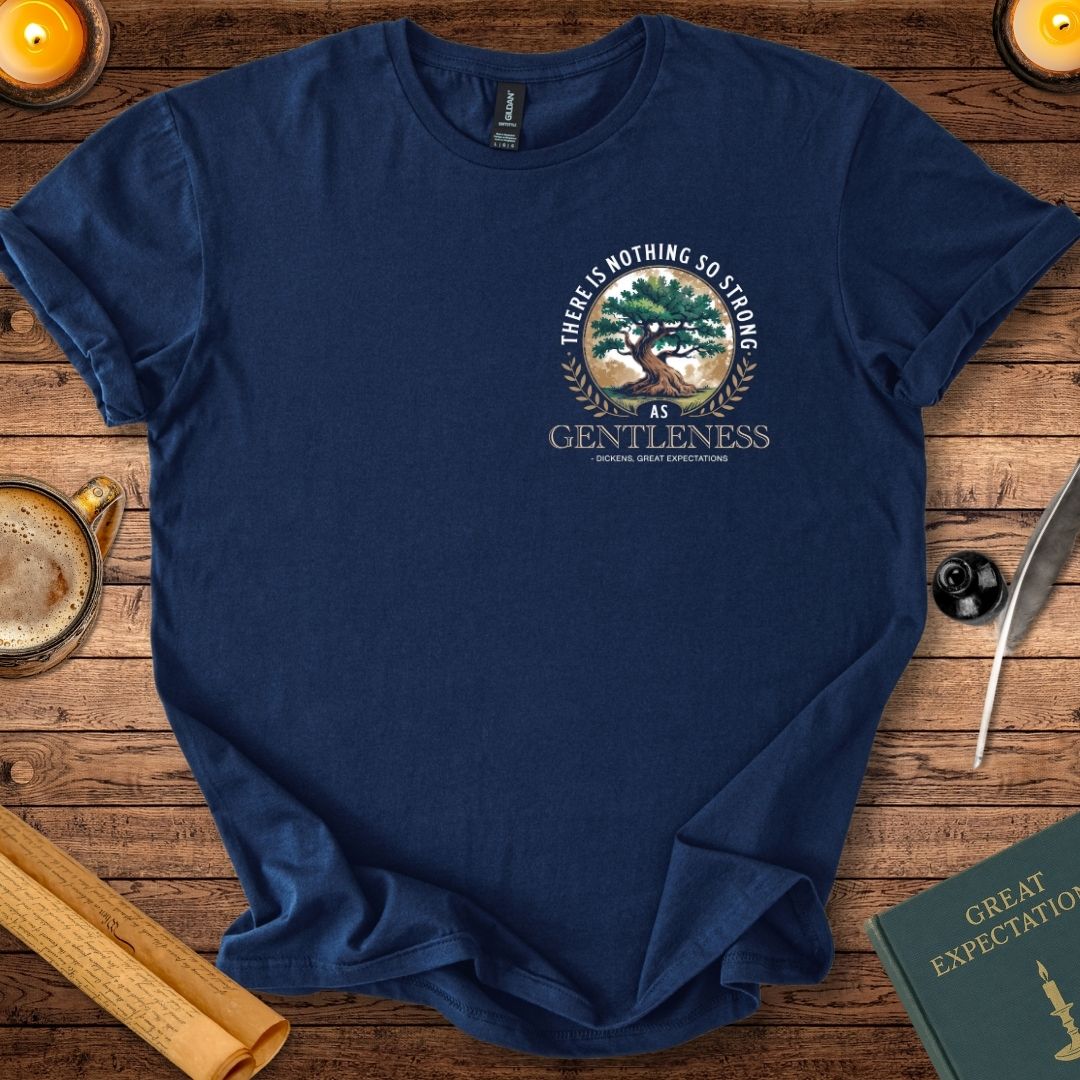 There is nothing so strong as gentleness T-Shirt Navy