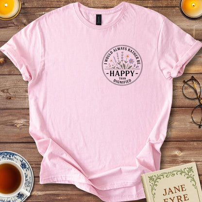 Rather be Happy Than Dignified Jane Eyre T-Shirt