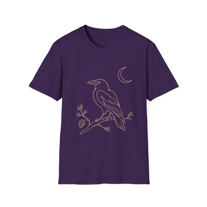 Nevermore Moonlit Raven – Edgar Allan Poe T-Shirt