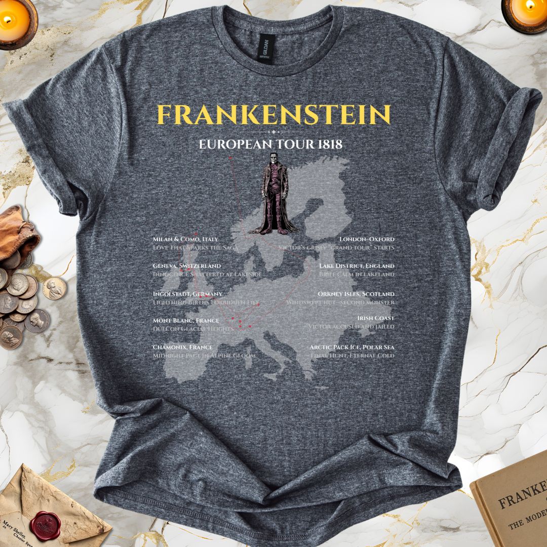 Frankenstein European Tour T-Shirt Dark Heather Grey