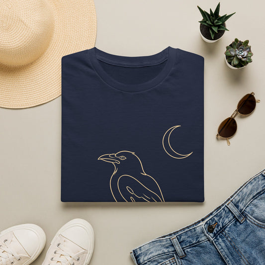 Nevermore Moonlit Raven – Edgar Allan Poe T-Shirt