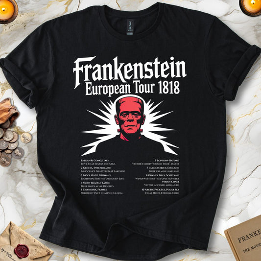 Frankenstein Silhouette European Tour T-Shirt Black