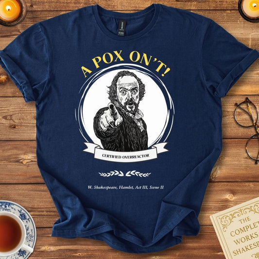 A Pox On't! Shakespeare T-Shirt Navy