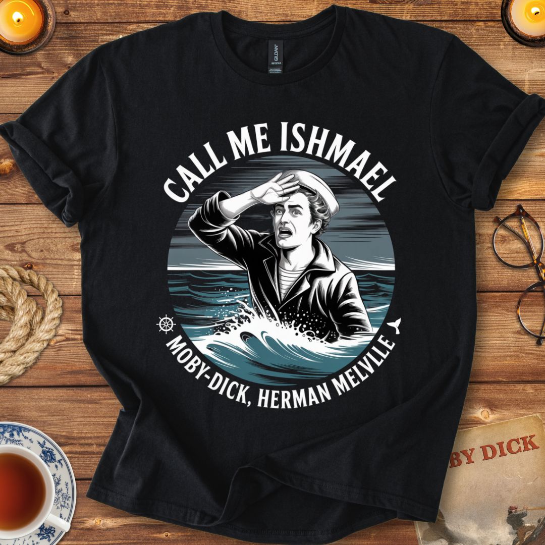 Call me Ishmael Moby Dick T-Shirt Black