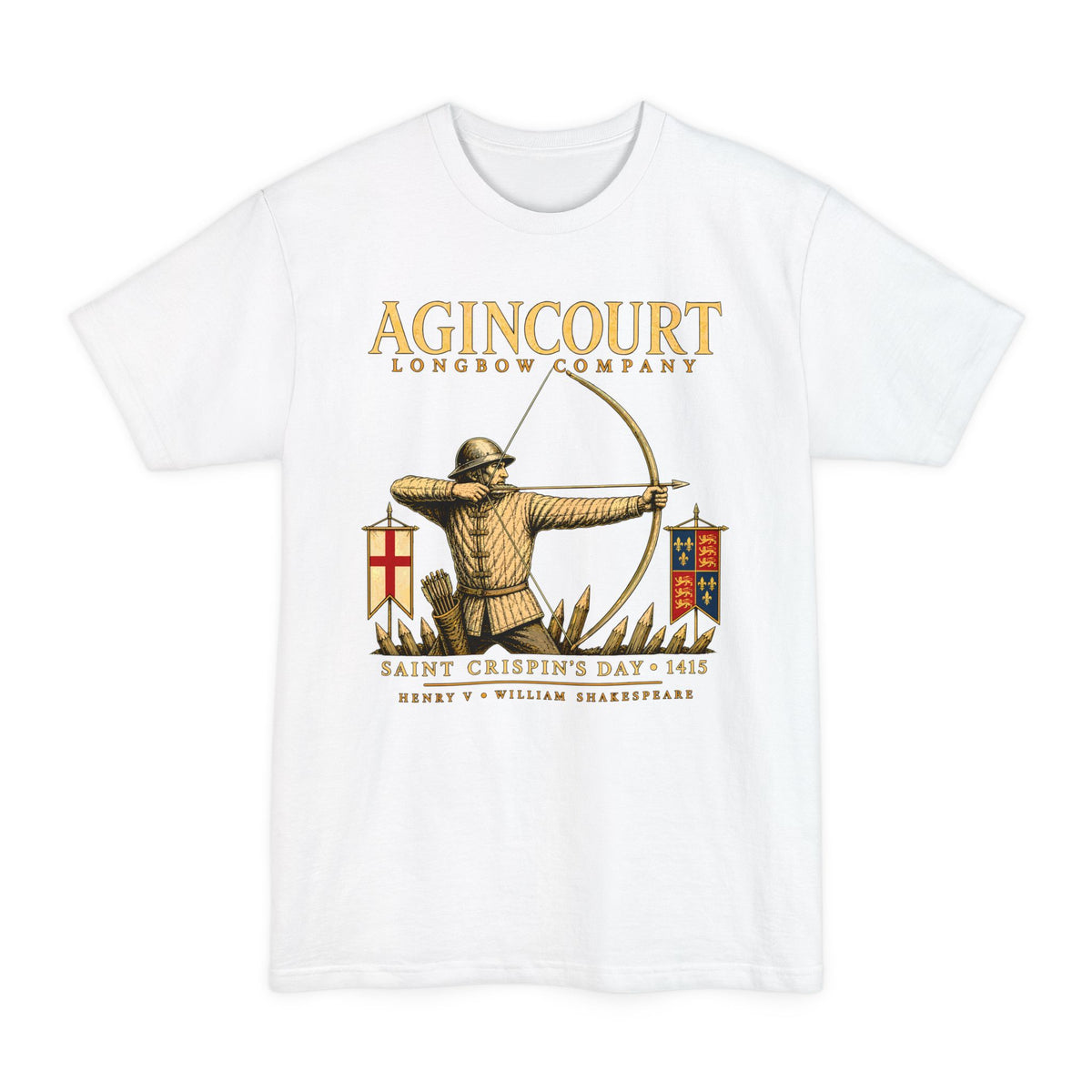 Agincourt Longbow Company Henry V (Tall Tee Version) T-Shirt