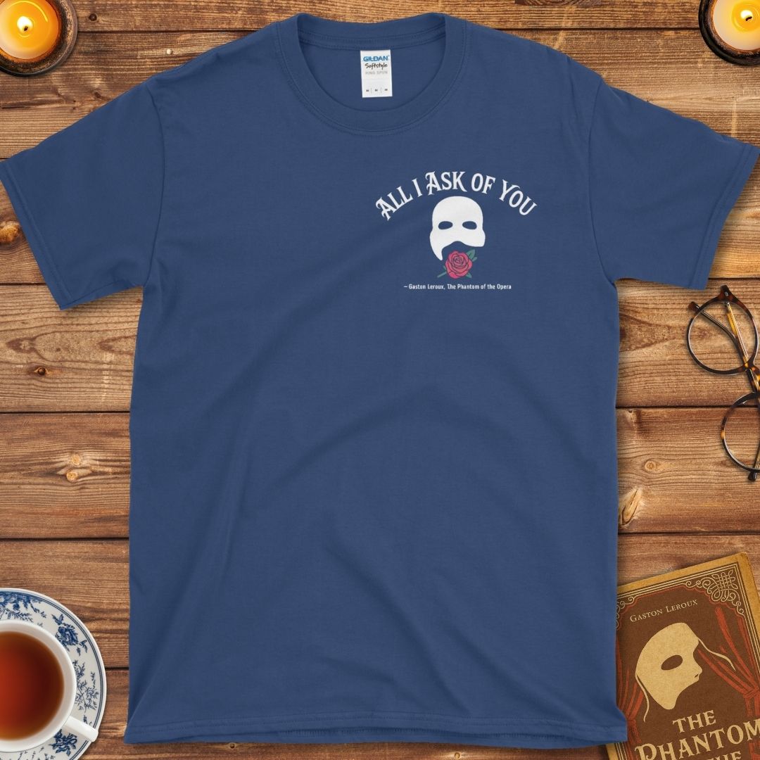 All I Ask of You – Phantom of the Opera Insignia T-Shirt Metro Blue