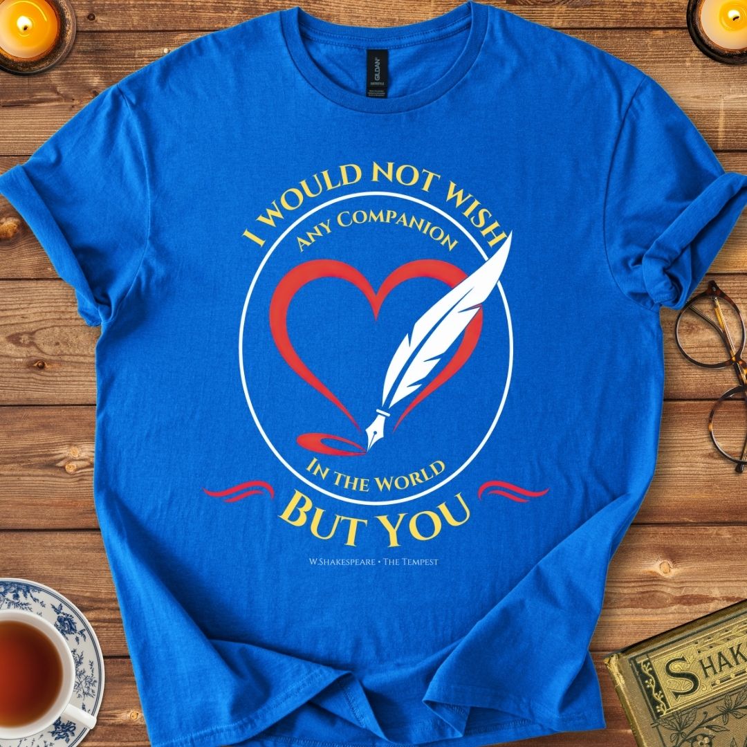 I would not wish any companion in the world but you T-Shirt Royal