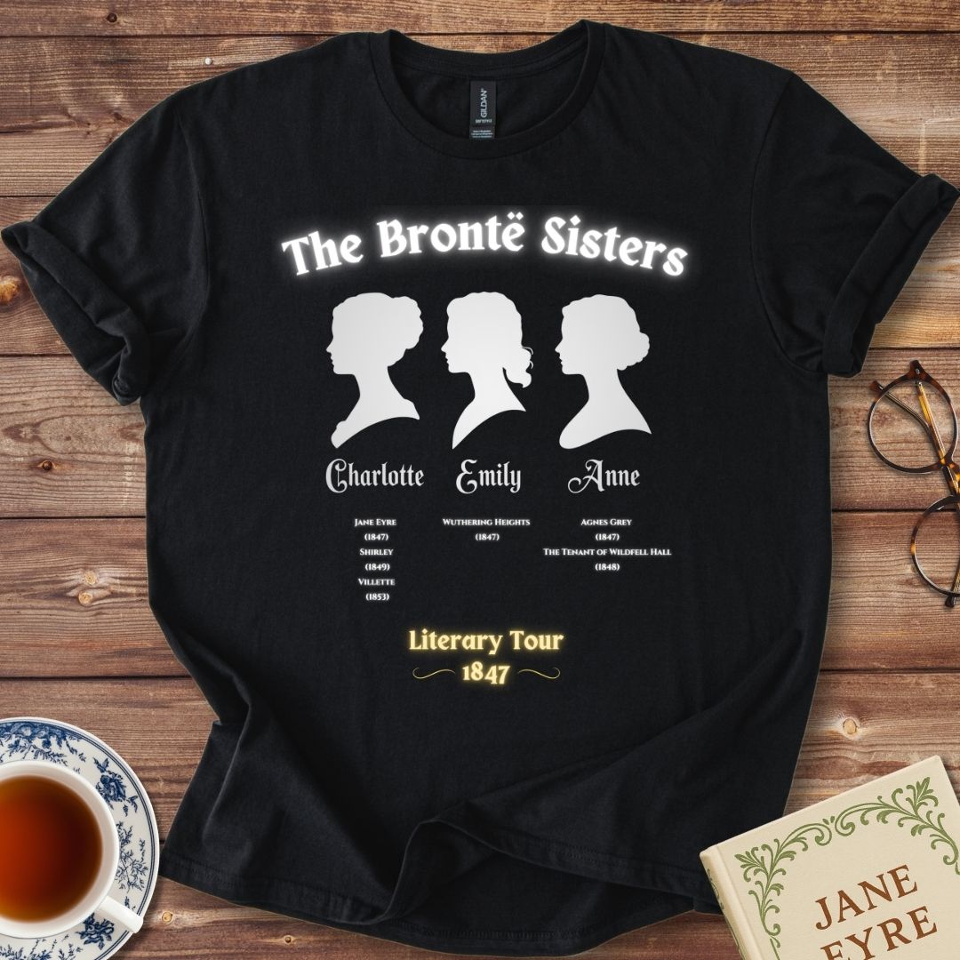 The Brontë Sisters “Literary Tour 1847” T-Shirt Black