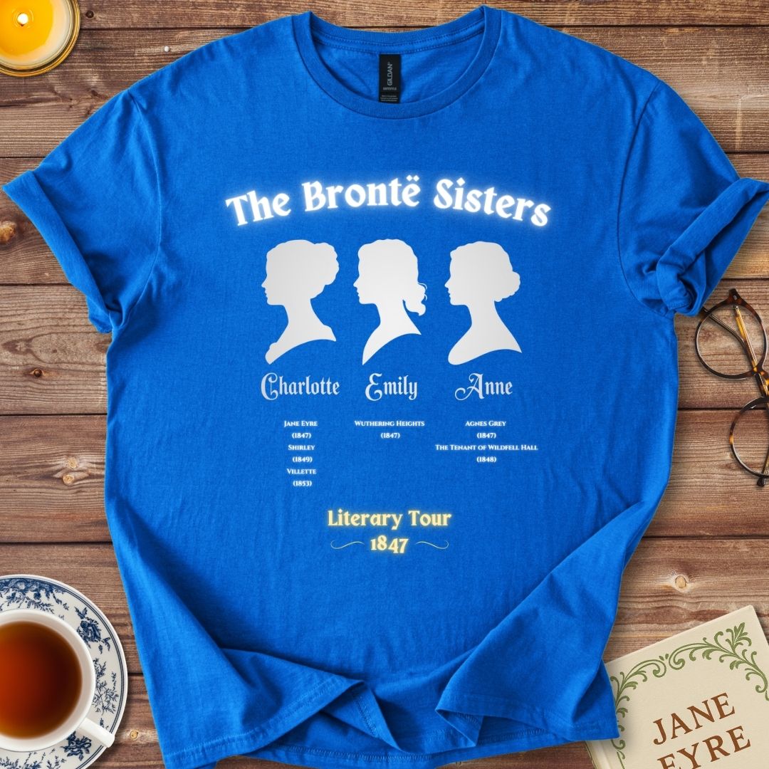 The Brontë Sisters “Literary Tour 1847” T-Shirt Royal