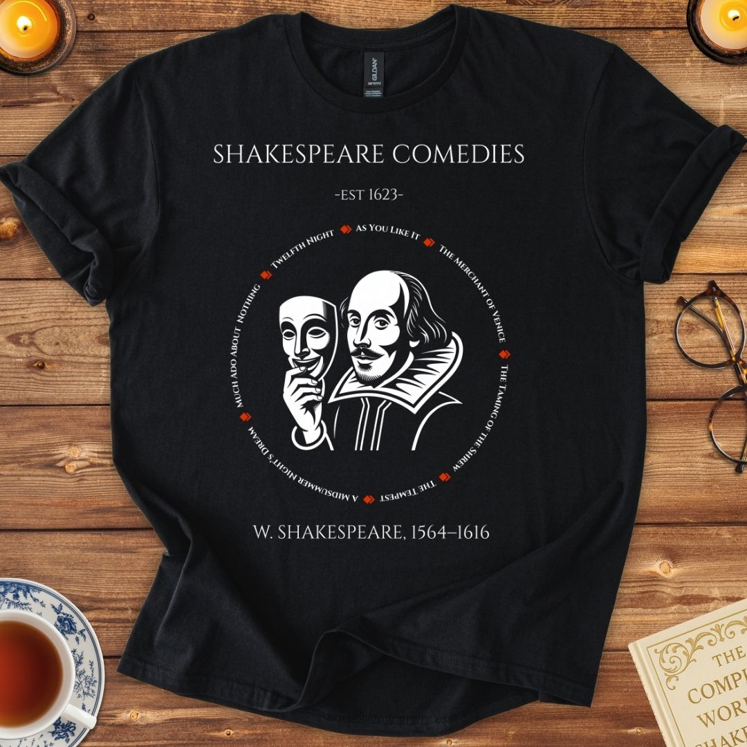 Shakespeare Comedies T-Shirt Black