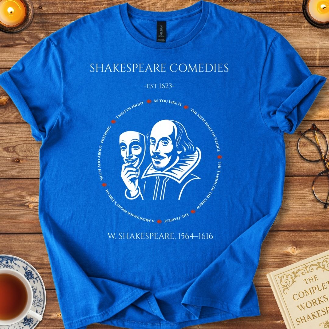 Shakespeare Comedies T-Shirt Royal
