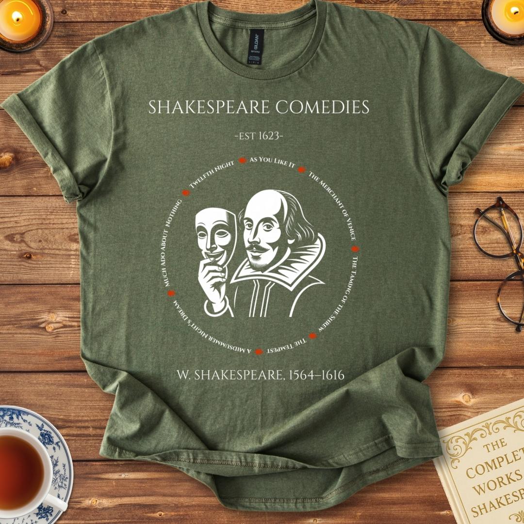 Shakespeare Comedies T-Shirt Military Green