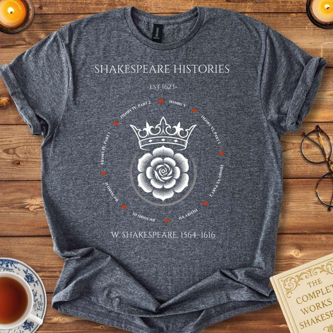 Shakespeare Histories T-Shirt Dark Heather Grey