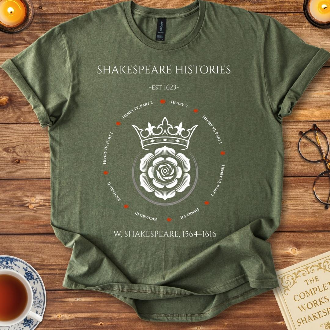 Shakespeare Histories T-Shirt Military Green
