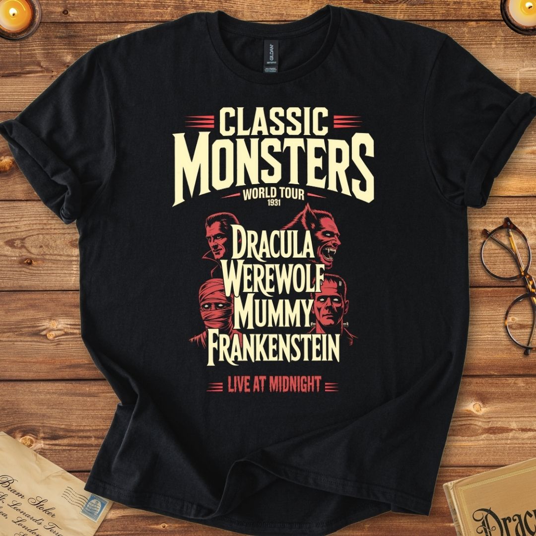 Classic Monsters World Tour T-Shirt Black