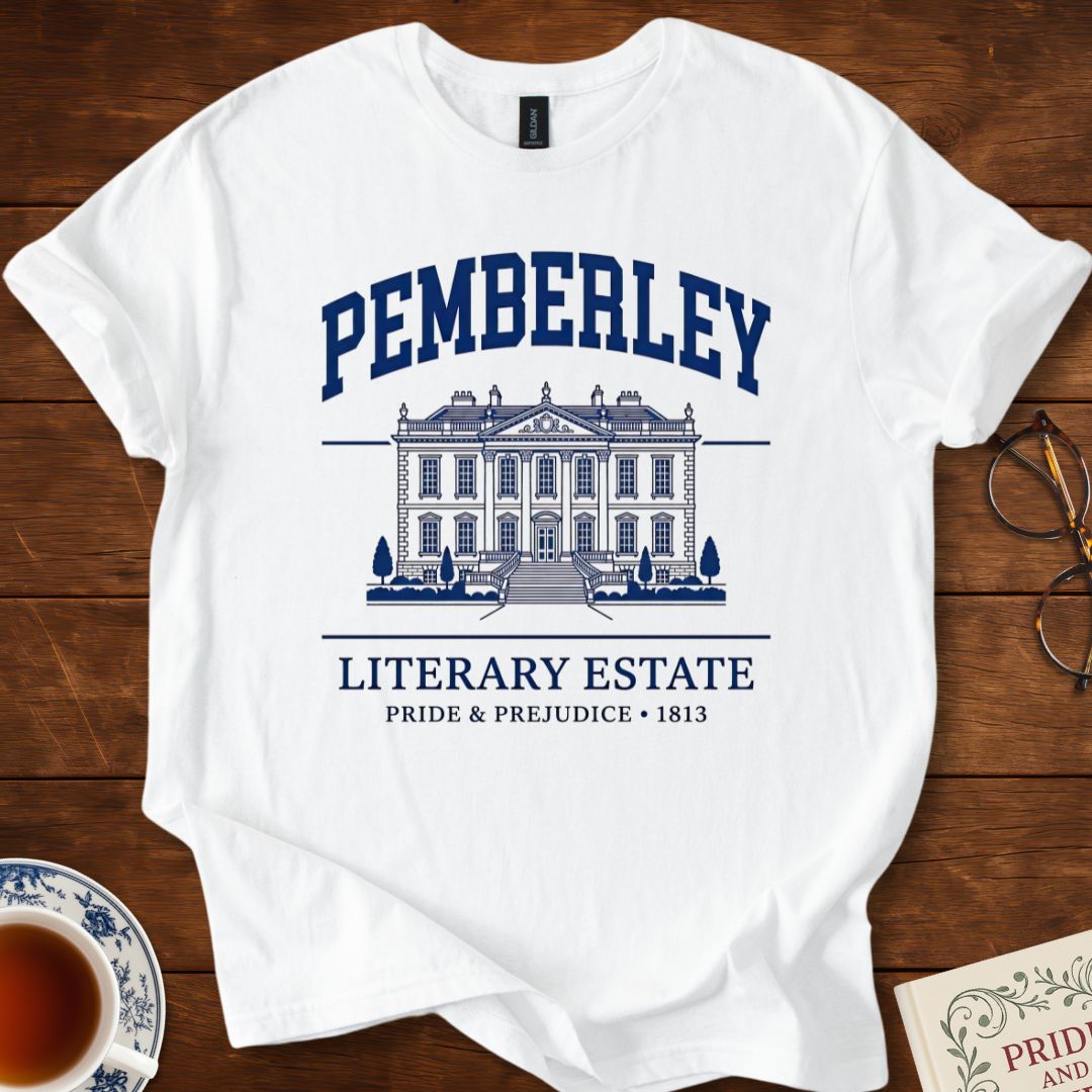 Pemberley Literary Estate Pride and Prejudice T-Shirt