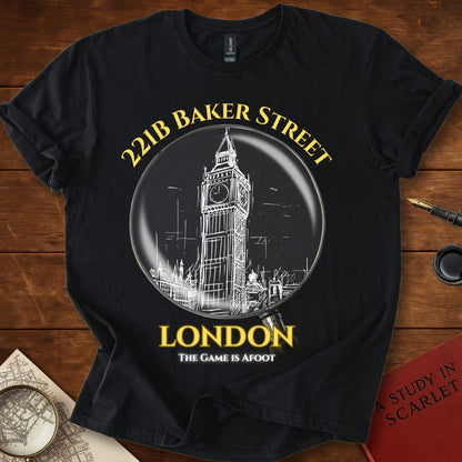 Sherlock Baker Street London Big Ben T-Shirt