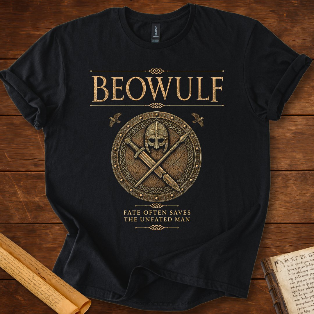 Fate Often Saves | Beowulf Literary T-Shirt