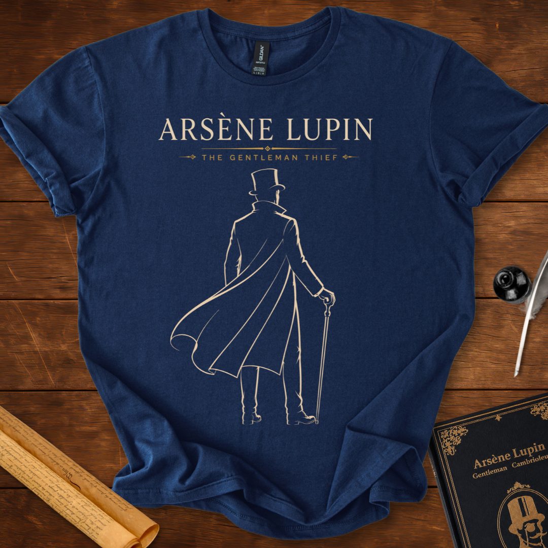 Arsène Lupin – The Gentleman Thief Literary Noir T-Shirt Navy