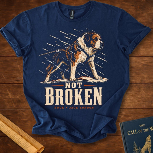 Call of the Wild Not Broken – Buck T-Shirt | Jack London Navy