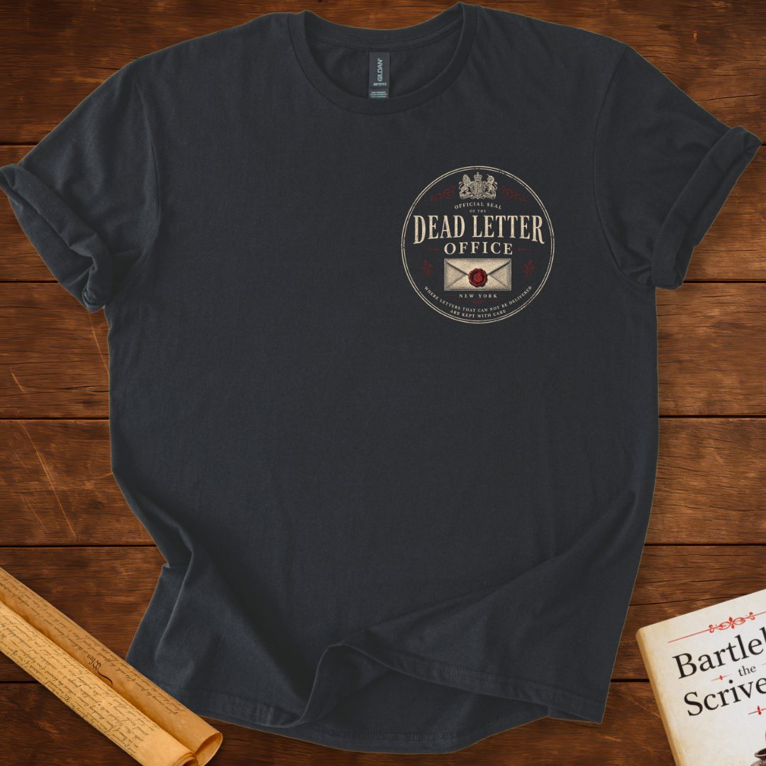 Dead Letter Office Official Seal Insignia Bartleby T-Shirt Black