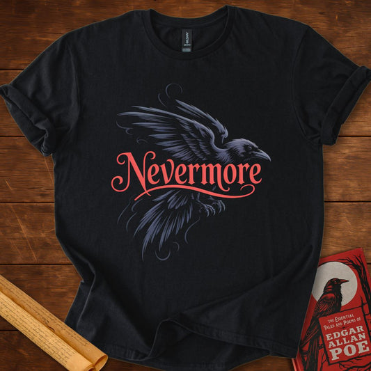 Nevermore Flying Raven T-Shirt